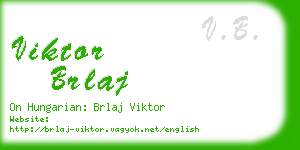 viktor brlaj business card